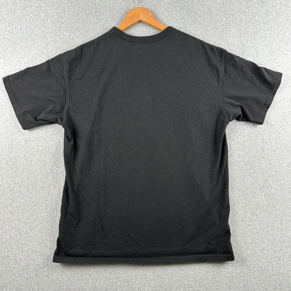 Nike T Shirt Mens L Black Sportswear Max 90 Embroidered Swoosh Short Sleeve Tee - Picture 2 of 9
